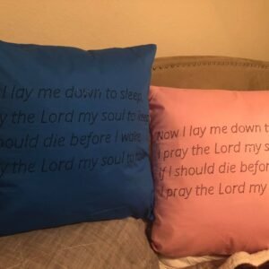 Good Night Prayer Rhinestone Pillows